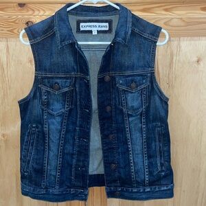 Express Jeans women’s Denim Jean Vest size S